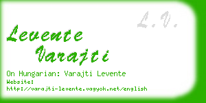 levente varajti business card